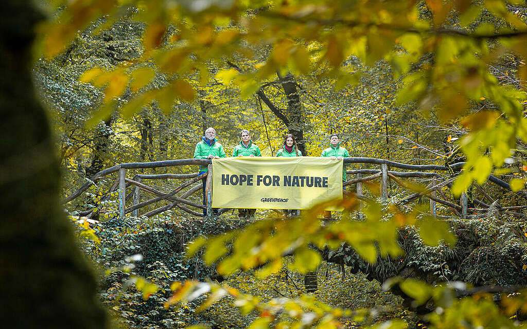 Global Day of Action Hope for Nature in Luxembourg. © Simon Hoffmann / Greenpeace