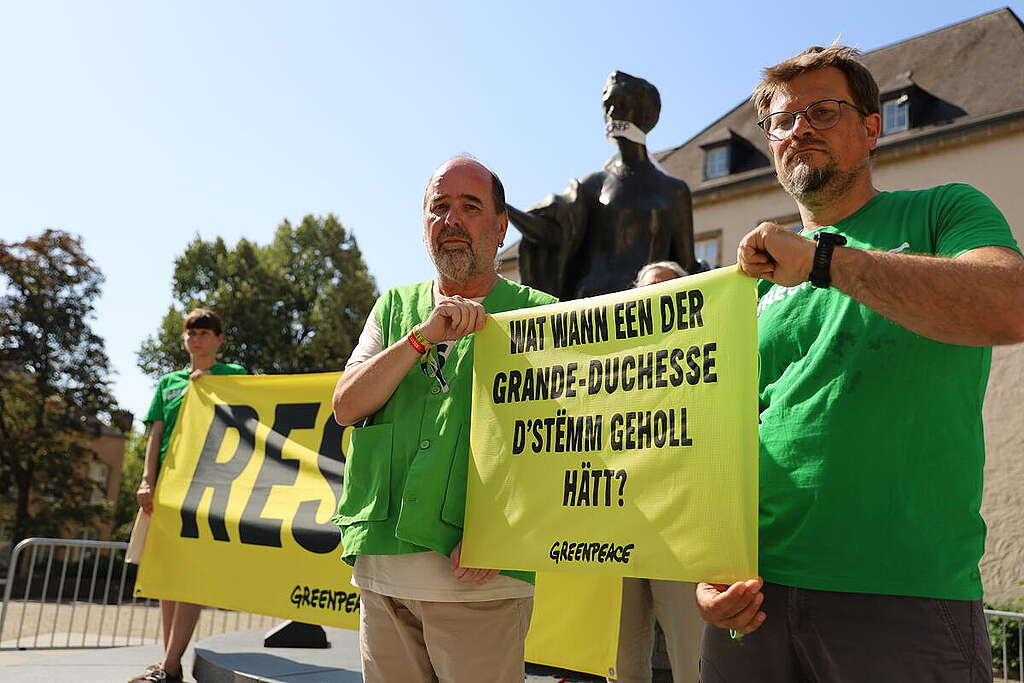 Anti-SLAPP Action in Luxembourg. © Lara D''Antonio / Greenpeace