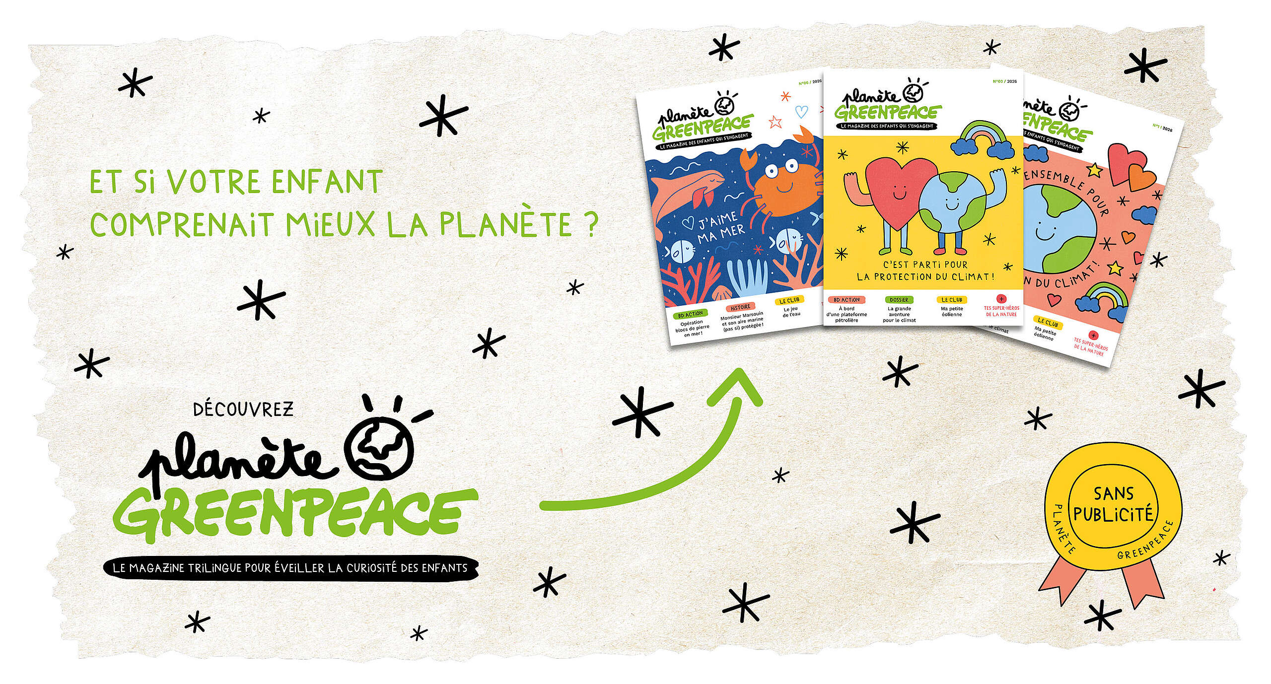 Le magazine Plan&egrave;te Greenpeace Luxembourg