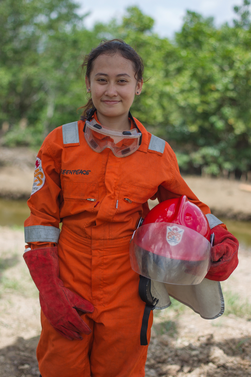 Portrait FFP Member Jane Yolanda. © Afriadi Hikmal / Greenpeace