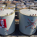 Direct Action at Wilmar Refinery in North Sulawesi. © Rendra Hernawan / Greenpeace