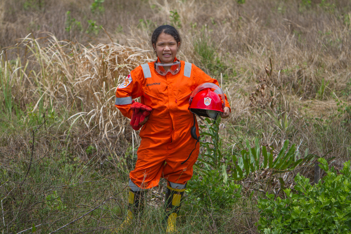 Portrait FFP Member Sola Gratia. © Afriadi Hikmal / Greenpeace