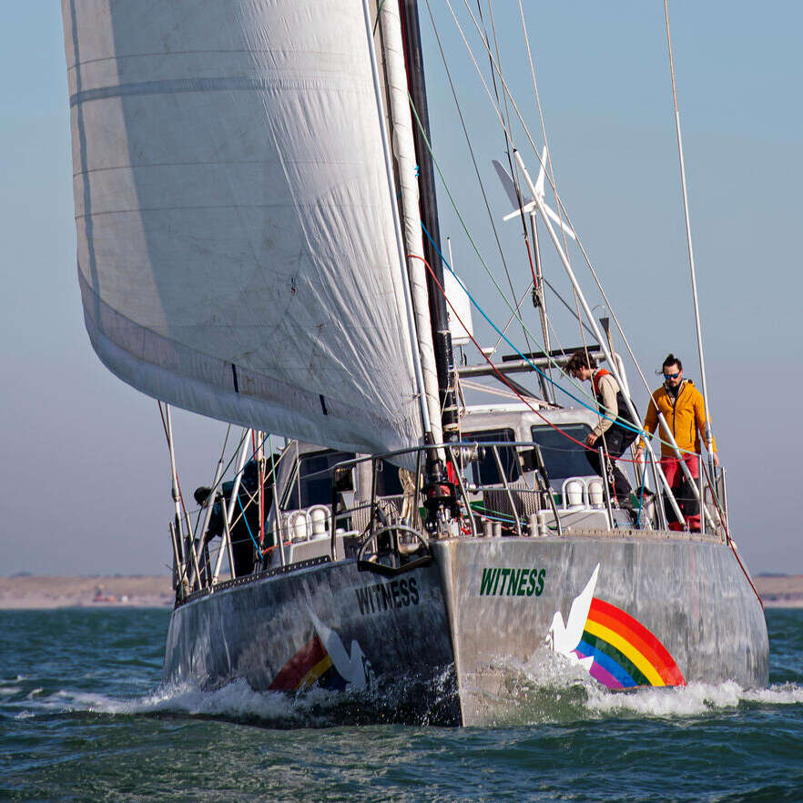 SY Witness's Maiden Voyage in Netherlands. © Marten van Dijl / Greenpeace SY Witness's Maiden Voyage in Netherlands. © Marten van Dijl / Greenpeace