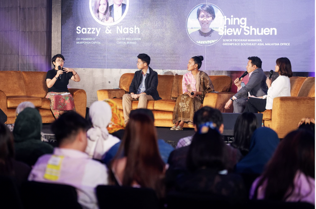 Siew Shuen Thing, Senior Programme Manager at Greenpeace Malaysia, speaking at the 2024 KL Fashion Week.