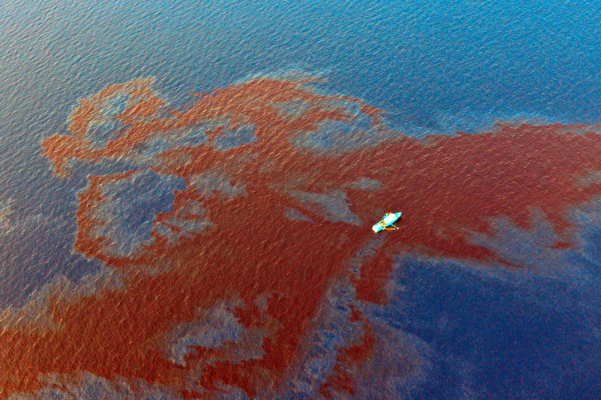 Shell Oil Spill in the Gulf of Mexico. © Derick Hingle / Greenpeace Shell Oil Spill in the Gulf of Mexico. © Derick Hingle / Greenpeace