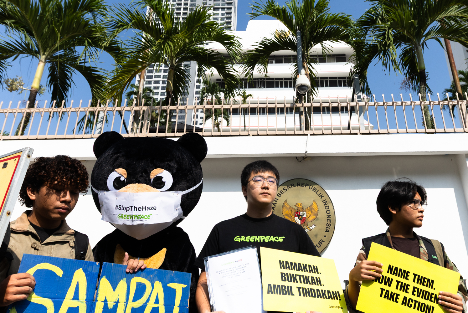 Civil societies demand transparency and cross-border corporate accountability on haze at Indonesia Embassy