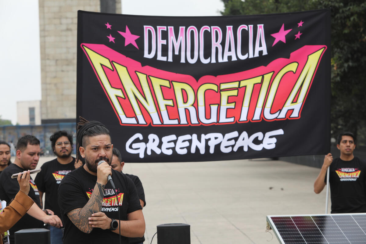 Solar Sound System in Mexico City. © Paola García / Greenpeace Solar Sound System in Mexico City. © Paola García / Greenpeace