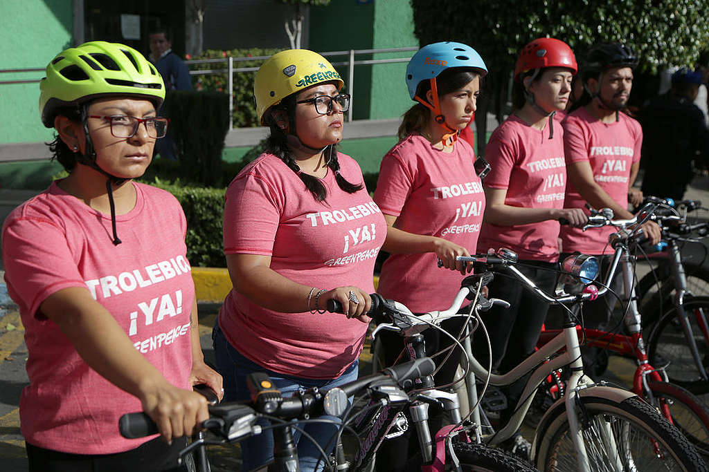 Protest for Sustainable Urban Transport Project in Mexico City. © Ilse Huesca Vargas Protest for Sustainable Urban Transport Project in Mexico City. © Ilse Huesca Vargas