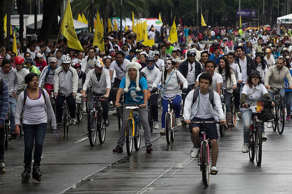 Save the Arctic Ice Ride in Mexico. © Jesus Villaseca