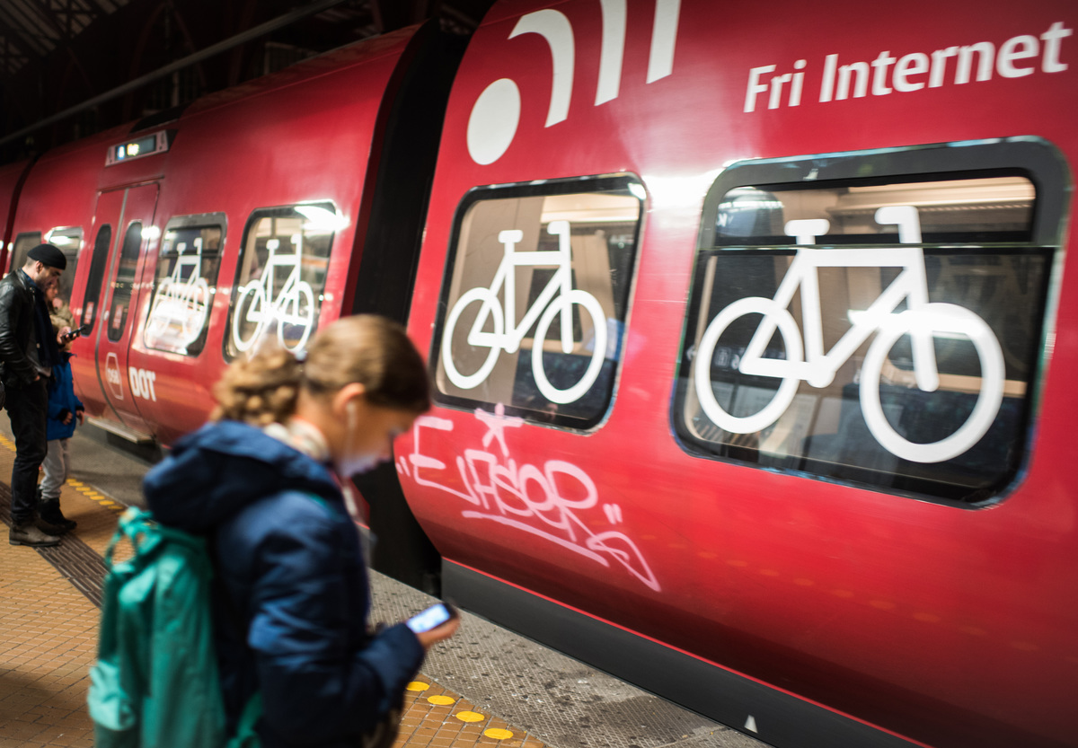 Tren con compartimento para bicicletas © Chris Grodotzki / Greenpeace