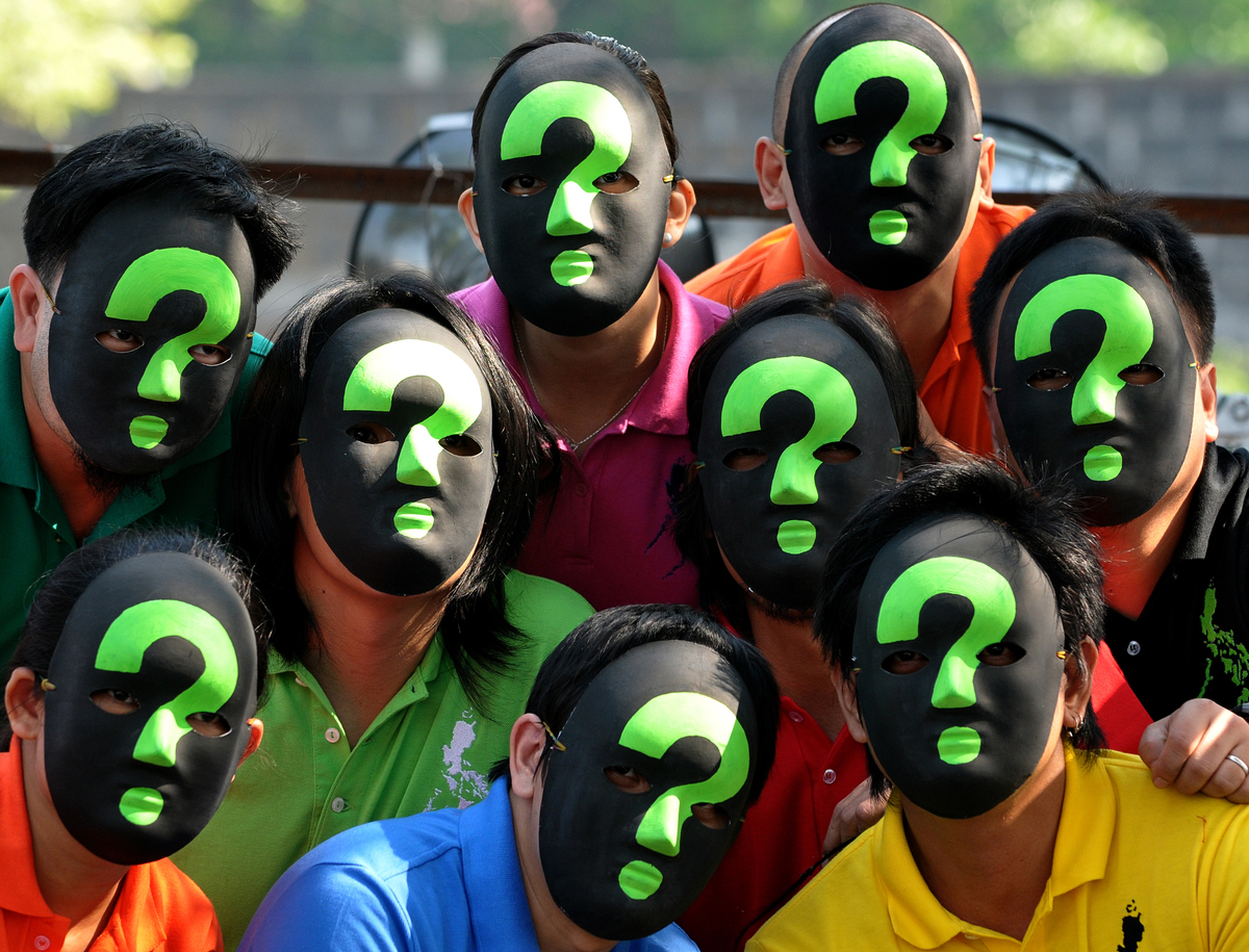 Green Question Climate Action Manila. © Greenpeace