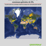 Base de datos de puntos críticos de emisiones globales de SO2