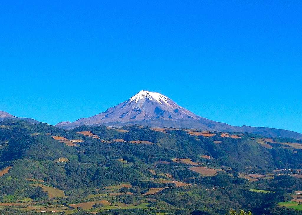 Panorámica de el Citlaltépetl, también llamado Pico de Orizaba