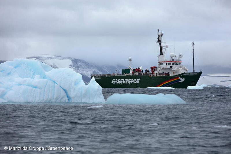 Arctic Sunrise In Antarctica