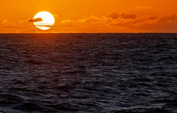 Sunset in the Pacific