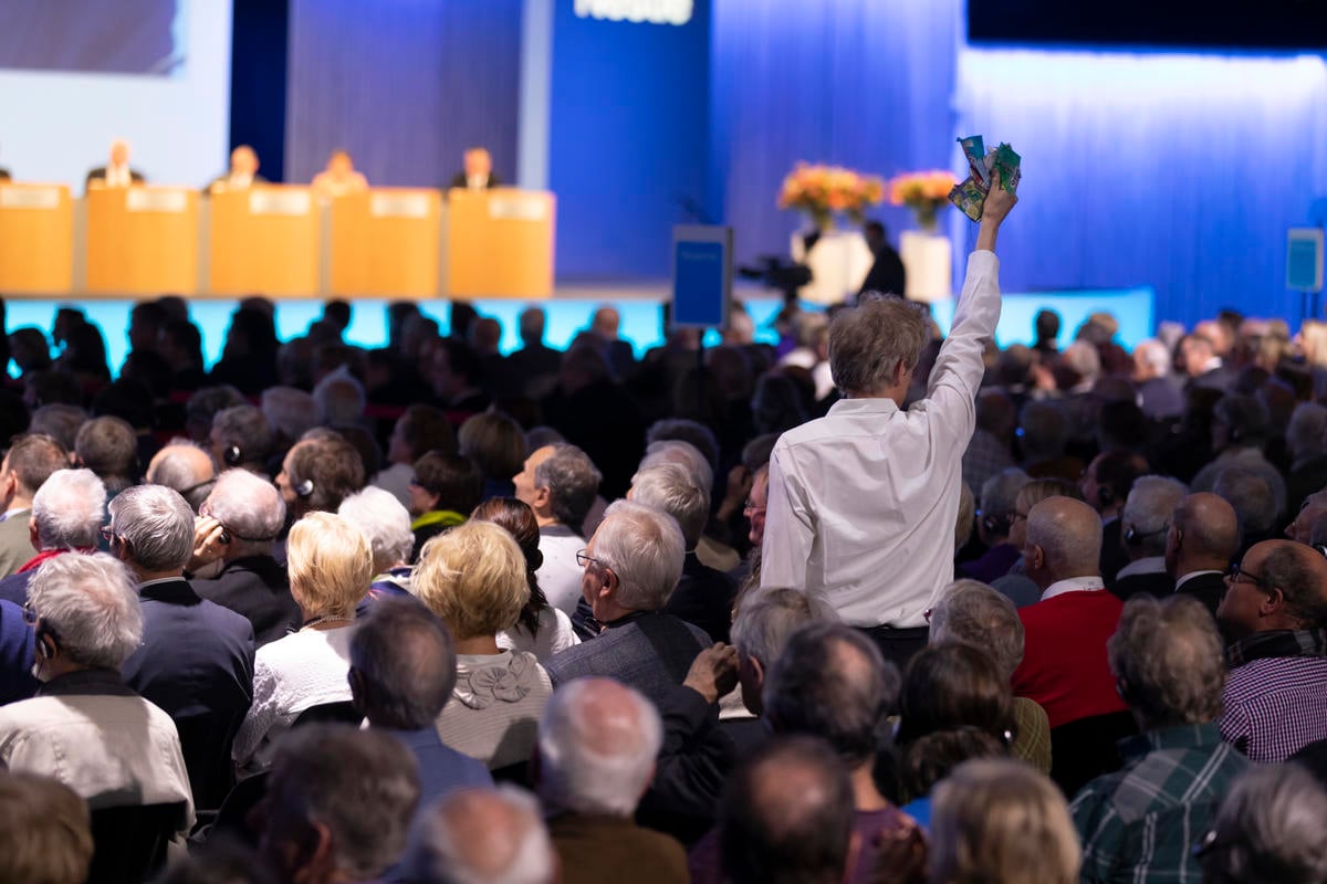 Action at the Nestlé Annual General Meeting in Lausanne. © Greenpeace
