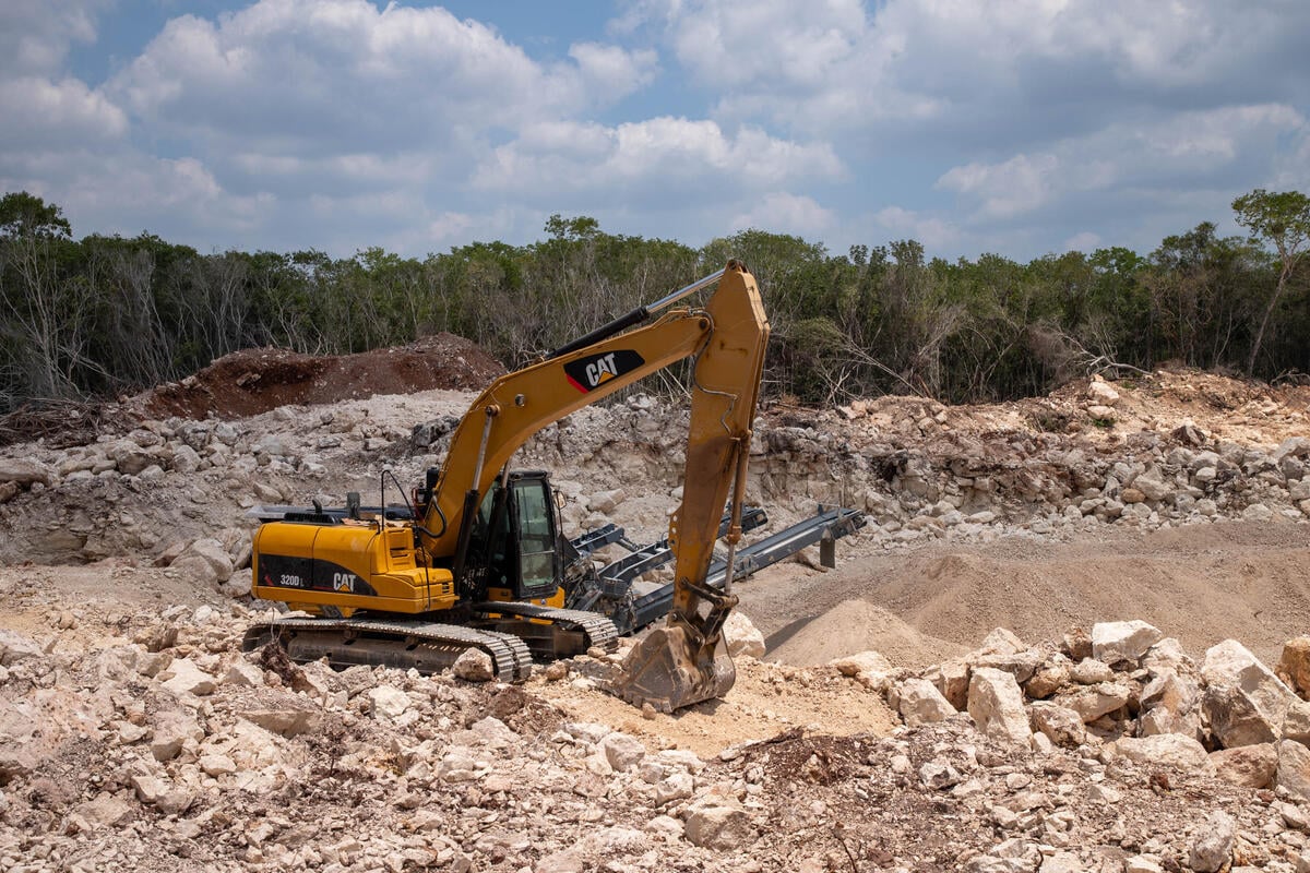 Mining Extraction in the Mayan Jungle.