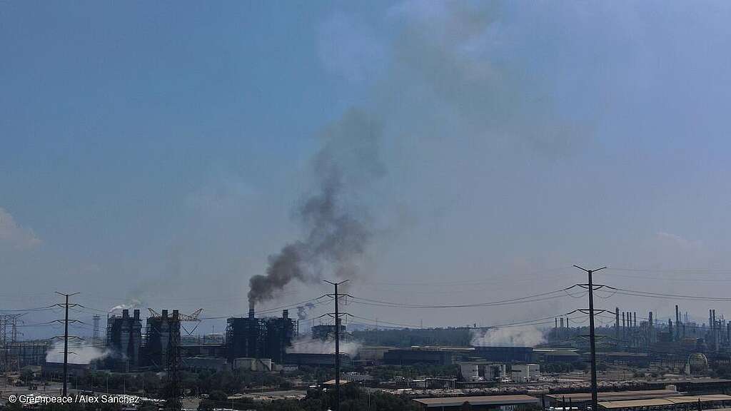 Fotografía panorámica de la Planta Termoeléctrica de Tula en Hidalgo,
