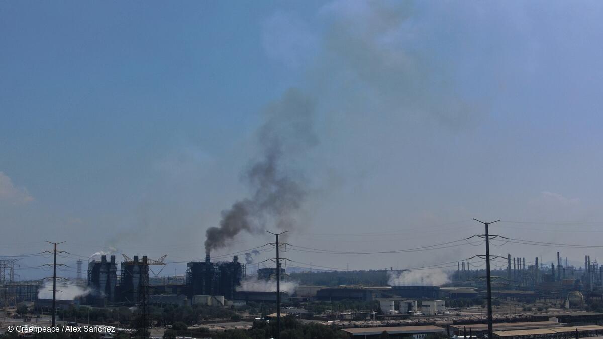Fotografía panorámica de la Planta Termoeléctrica de Tula en Hidalgo,