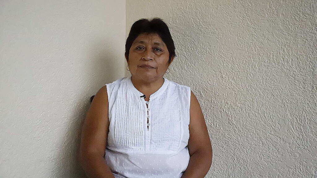 Retrato de Leydi Pech, defensora del territorio en la comunidad de Ichek, municipio de Hopelchén, Campeche. 