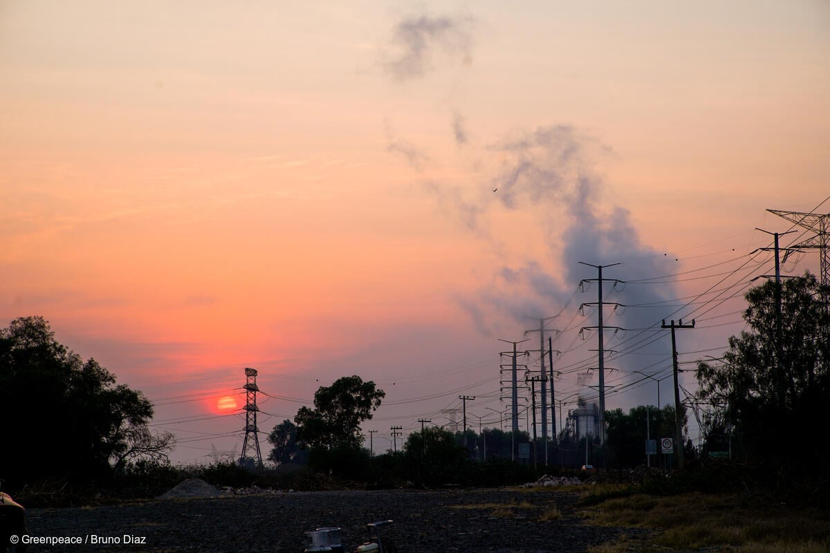 Fotografía panorámica de la Planta Termoeléctrica de Tula en Hidalgo.