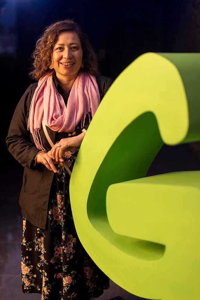 Retrato de Wgendolyne López, socia de Greenpeace México. Retrato de Wgendolyne López, socia de Greenpeace México.