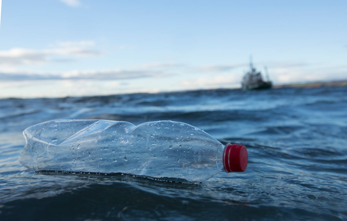 Plastic Bottle in the North Sea. © Will Rose / Greenpeace Plastic Bottle in the North Sea. © Will Rose / Greenpeace