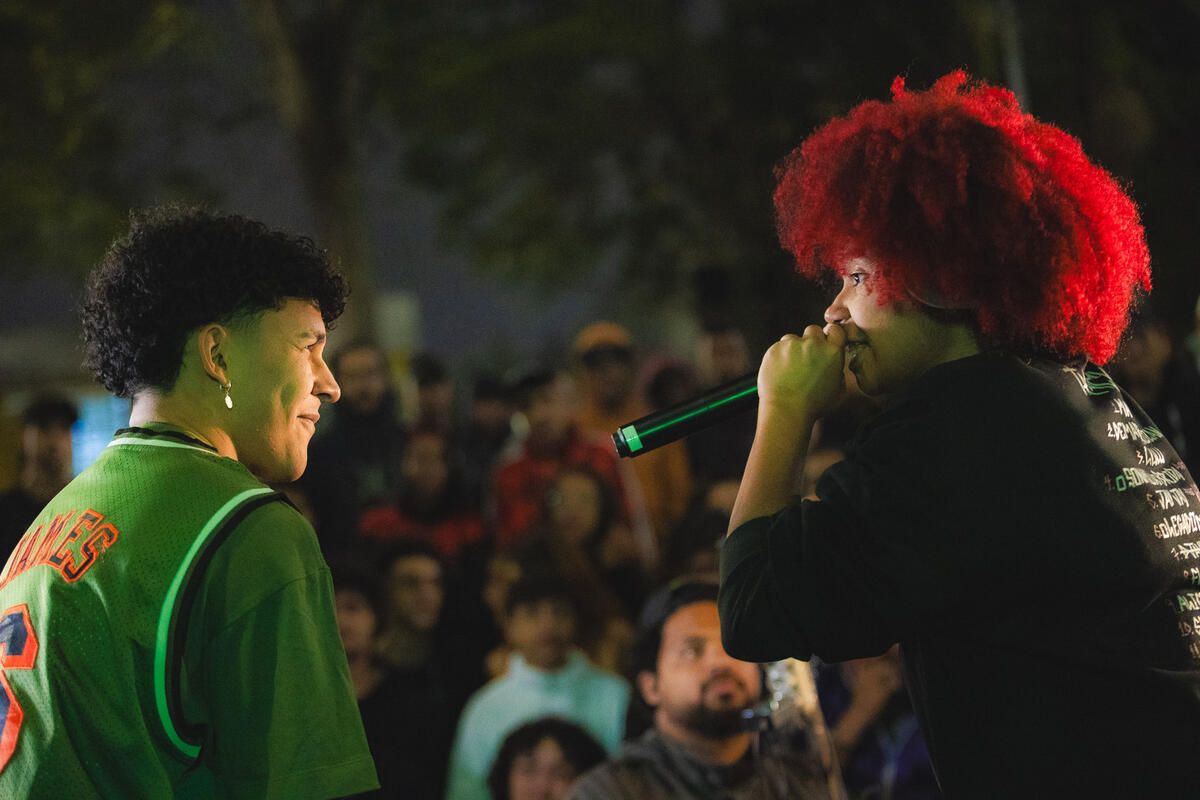 Greenpeace Brazil Launches “Hood Hustle” at Batalha da Matrix. © Luan Braz / Greenpeace Greenpeace Brazil Launches “Hood Hustle” at Batalha da Matrix. © Luan Braz / Greenpeace