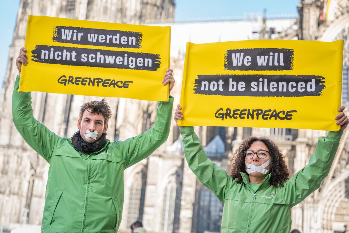 Global Week of Action - Solidarity against Energy Transfer's in Cologne. © Markus J. Feger / Greenpeace Global Week of Action - Solidarity against Energy Transfer's in Cologne. © Markus J. Feger / Greenpeace