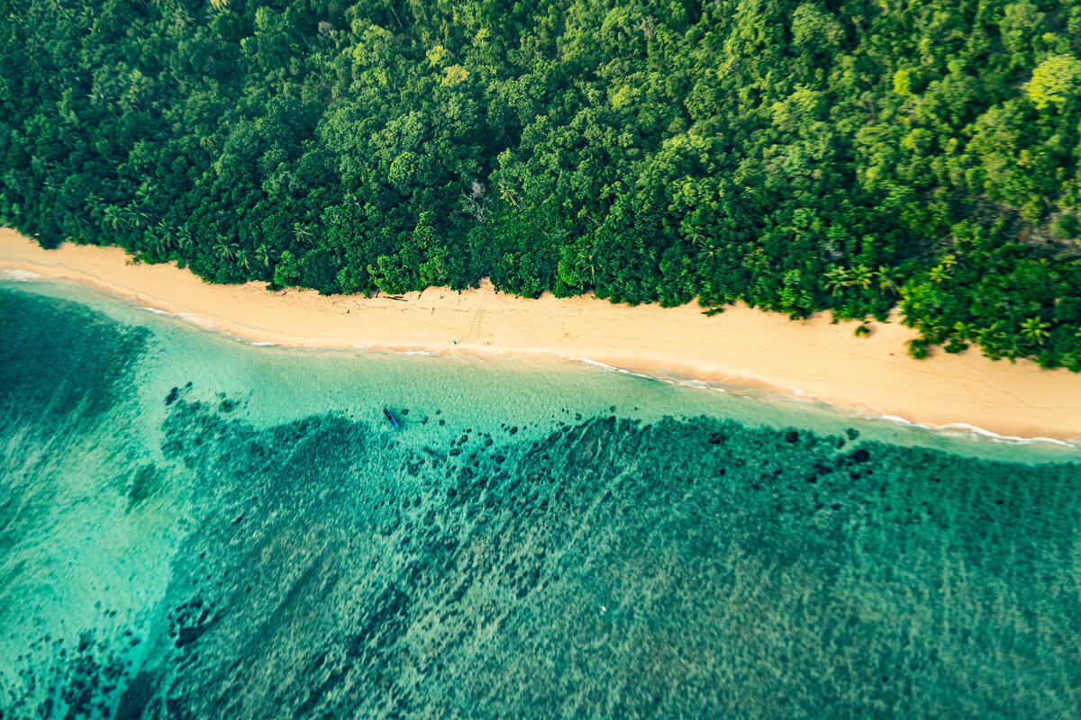 Flyover Raja Ampat Islands in Southwest Papua. © Jurnasyanto Sukarno / Greenpeace