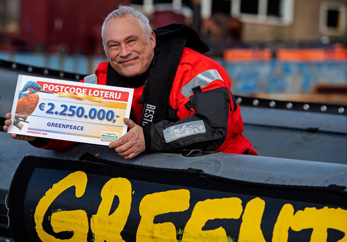 Greenpeace Netherlands Receives Donation from Dutch Postcode Lottery. © Marten van Dijl / Greenpeace