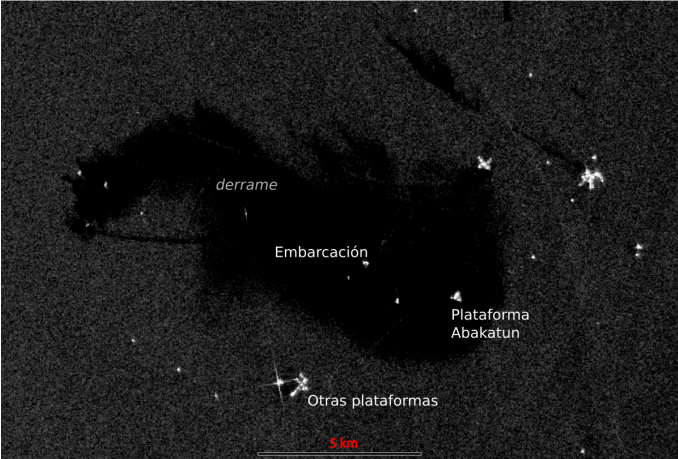 Actualización derrame de petróleo: imágenes satelitales  evidencian conocimiento temprano y opacidad oficial.
