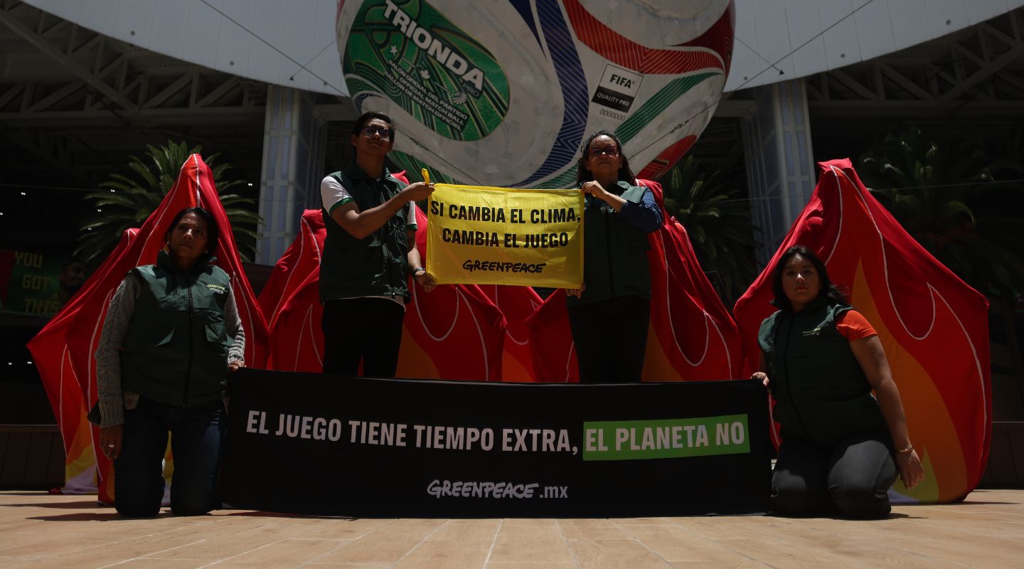 &ldquo;Si cambia el clima, cambia el juego&rdquo;: Greenpeace M&eacute;xico.