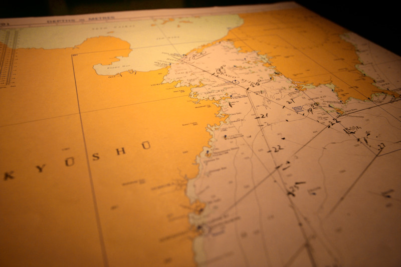 Sea Chart onboard the Esperanza