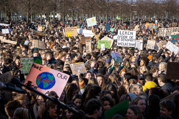 Jongeren in actie voor het klimaat