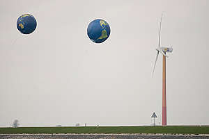 Launch of the Climate Project You turn the Earth bij Pampus. © Joël van Houdt