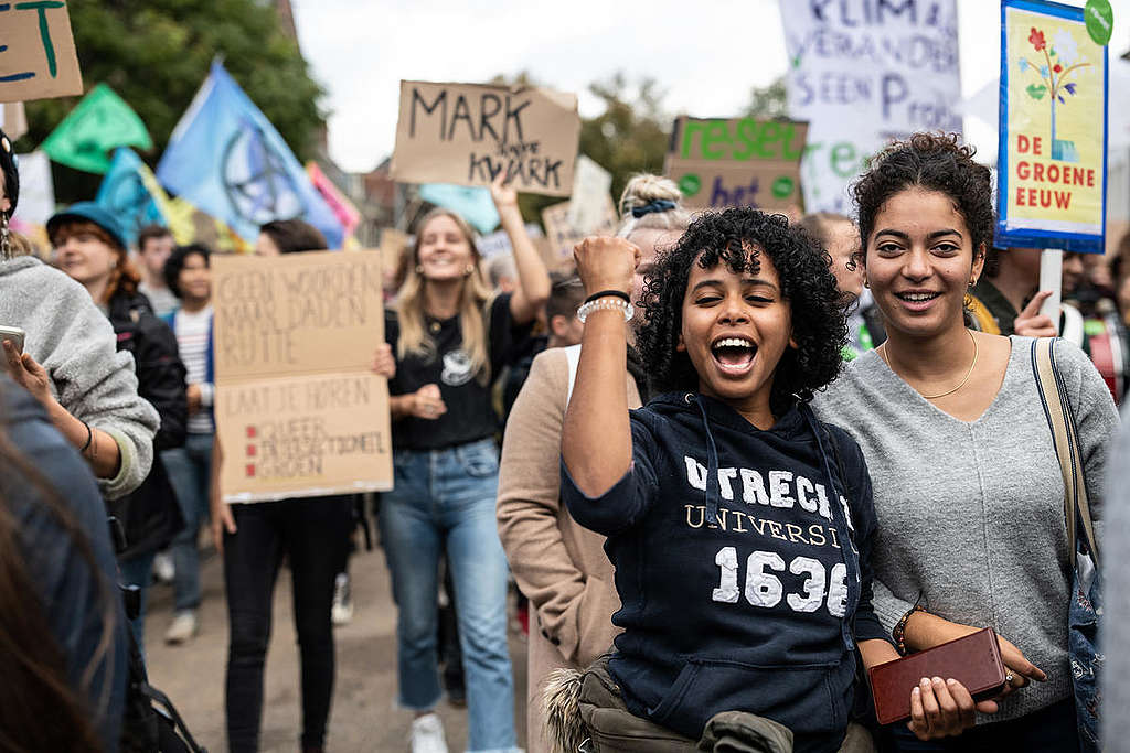 Climate Strike in The Hague, Netherlands. © Maaike Schauer / Greenpeace Climate Strike in The Hague, Netherlands. © Maaike Schauer / Greenpeace