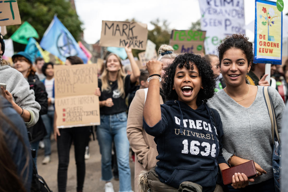 Climate Strike in The Hague, Netherlands. © Maaike Schauer / Greenpeace