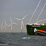ainbow Warrior Passes Amalia Wind Farm