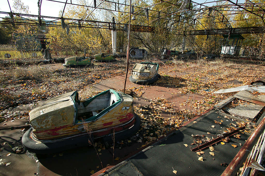 277eb2e6-verlaten-kermis-nabij-chernobyl Verlaten attractiepark in de buurt van kerncentrale Chernobyl
© Steve Morgan / Greenpeace