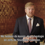 Koning Willem-Alexander tijdens zijn speech