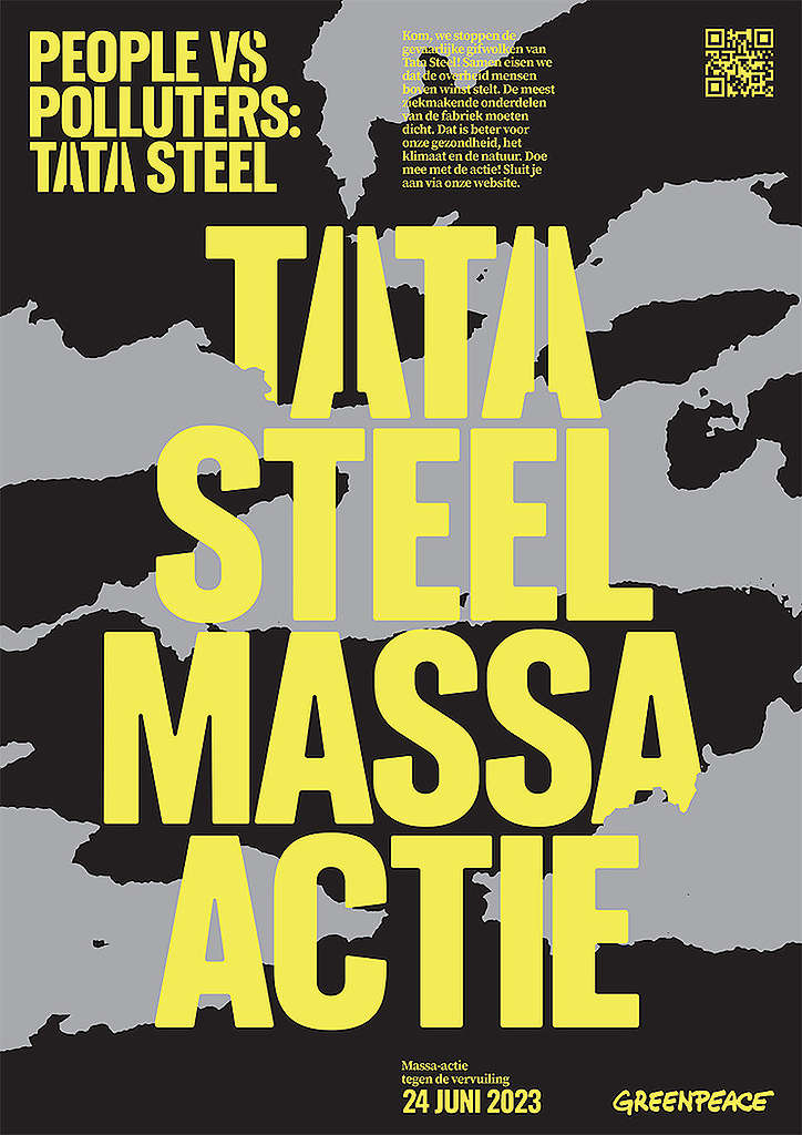 in actie tegen de vervuiling van tata steel