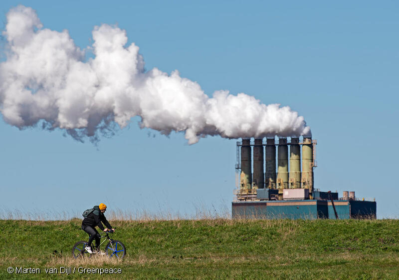 foto van de vervuiling van tata steel