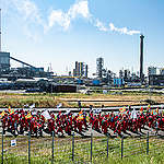 ACTIE bij Tata Steel! Honderden actievoerders op terrein Tata Steel om vervuiling te stoppen