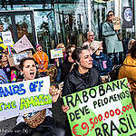 Massa-actie bij Rabobank: Stop verwoesten, start vergoeden!
