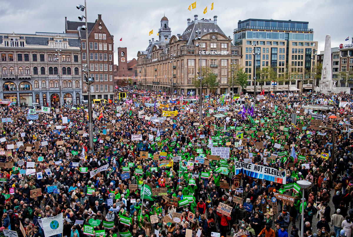 COP26 global day of Climate Action in Amsterdam. &copy; Marten  van Dijl / Greenpeace