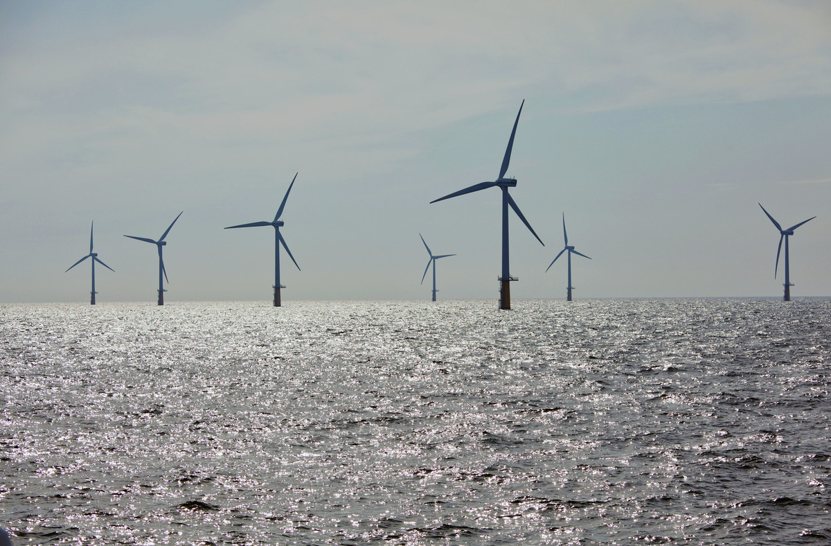 Windpark Prinses Amalia in the North Sea. © Greenpeace / Gerard Til