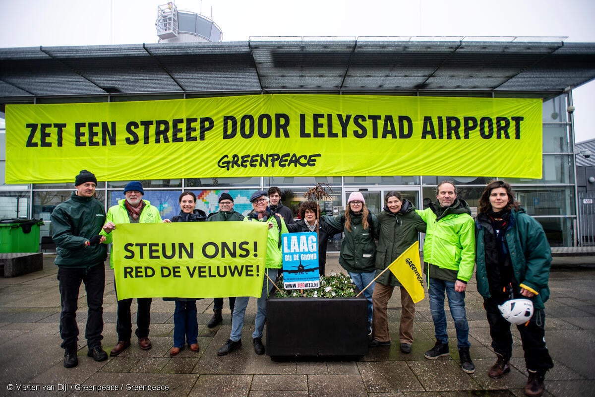 Omwonenden-groepen steunen protestactie tegen Lelystad Airport