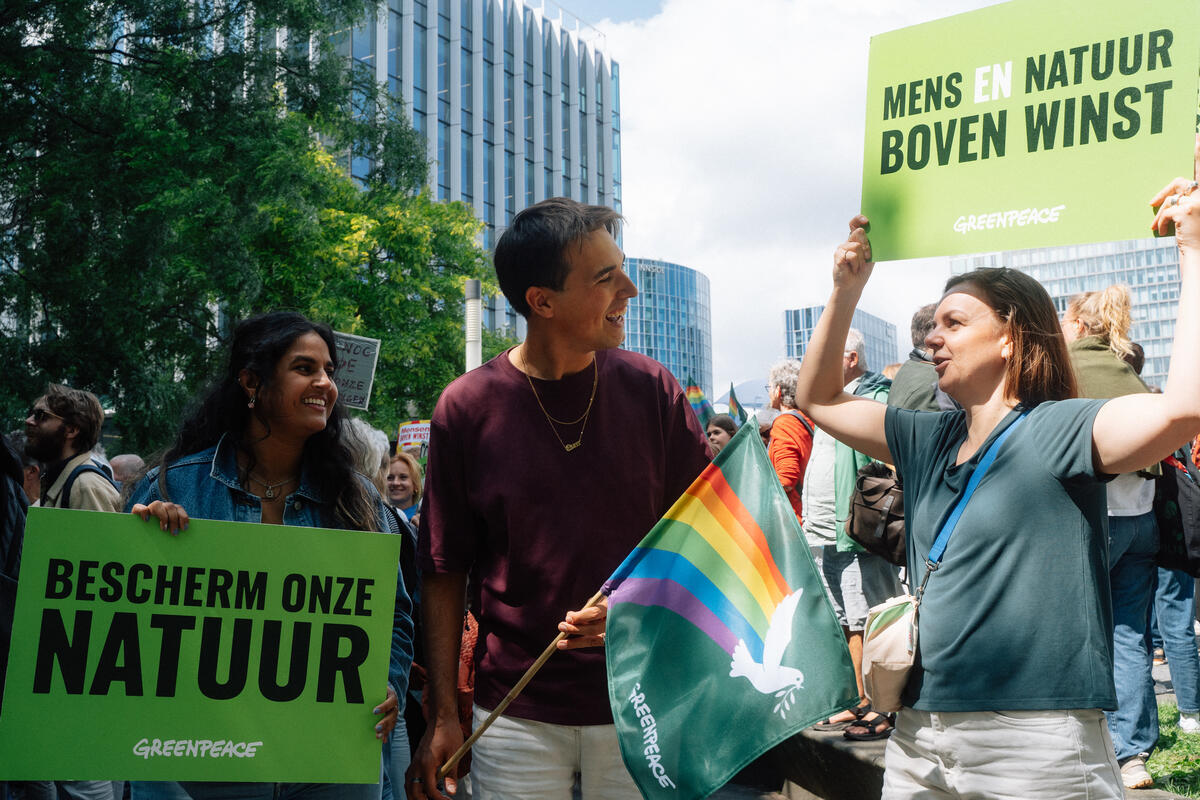 Climate March in Amsterdam. © Tengbeh Kamara / Greenpeace