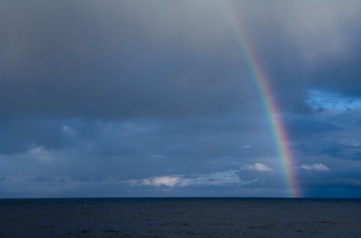 Rainbow Rainbow above the North Sea.